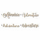 Adventure Sign Unfinished Wood Cutout Home Decor DIY
