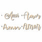 Amor Sign Unfinished Wood Cutout Home Decor DIY