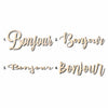 Bonjour Sign Unfinished Wood Cutout Home Decor DIY
