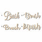 Brush Sign Unfinished Wood Cutout Home Decor DIY