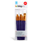 Studio Mixed Media White Nylon Brush Set - 10 pc