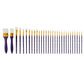 Studio Mixed Media White Nylon Brush Set - 30 pc
