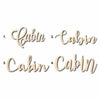 Cabin Sign Unfinished Wood Cutout Home Decor DIY