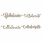 Collaborate Sign Unfinished Wood Cutout Home Decor DIY