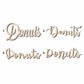 Donuts Sign Unfinished Wood Cutout Home Decor DIY