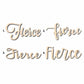 Fierce Sign Unfinished Wood Cutout Home Decor DIY