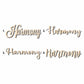 Harmony Sign Unfinished Wood Cutout Home Decor DIY