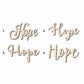 Hope Sign Unfinished Wood Cutout Home Decor DIY