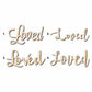 Loved Sign Unfinished Wood Cutout Home Decor DIY