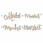 Market Sign Unfinished Wood Cutout Home Decor DIY