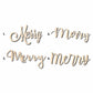 Merry Sign Unfinished Wood Cutout Home Decor DIY