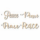 Peace Sign Unfinished Wood Cutout Home Decor DIY