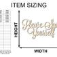 Unfinished Wood Please Seat Yourself Shape - DIY Wedding Craft - up to 46"