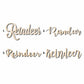 Reindeer Sign Unfinished Wood Cutout Home Decor DIY