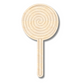 Unfinished Wood Etched Swirl Lollipop Shape | Paint By Line Crafts | up to 30" DIY