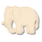 Unfinished Wood Etched Elephant Shape | Paint By Line Crafts | up to 30" DIY