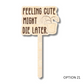 Unfinished Wood Funny Plant Stakes | 24 Options | 5" Tall | 1/8" Wood | Wood Craft Cutout
