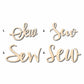 Sew Sign Unfinished Wood Cutout Home Decor DIY
