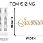 Snowman Sign Unfinished Wood Cutout Home Decor DIY