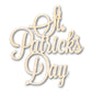 Unfinished Wood St Patricks Day Shape - Word Craft - up to 46"