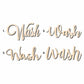 Wash Sign Unfinished Wood Cutout Home Decor DIY