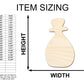 Unfinished Wood Apothecary Potion Bottle Shape - Craft - up to 46"