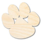 Unfinished Wood Bear Paw Shape - Craft - up to 46"