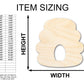 Unfinished Wood Beehive Shape - Craft - up to 46"