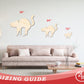 Unfinished Wood Arching Cat Shape - Craft - up to 46"
