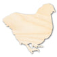 Unfinished Wood Chicken Shape - Craft - up to 46"