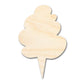 Unfinished Wood Cotton Candy Shape - Craft - up to 46"