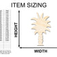 Unfinished Wood Crafty Palm Tree Shape - Craft - up to 46"