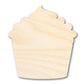 Unfinished Wood Cupcake Shape - Craft - up to 46"