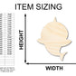 Unfinished Wood Cute Shark Shape - Craft - up to 46"