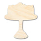 Unfinished Wood Dessert Cake Shape - Craft - up to 46"