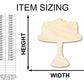 Unfinished Wood Dessert Cake Shape - Craft - up to 46"