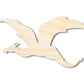 Unfinished Wood Flying Dragon Shape - Craft - up to 46"