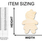 Unfinished Wood Gingerbread Girl Shape - Craft - up to 46"