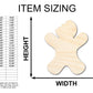 Unfinished Wood Gingerbread Bite Shape - Craft - up to 46"