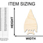 Unfinished Wood Hanging Bat Shape - Craft - up to 46"