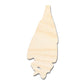 Unfinished Wood Hanging Bat Shape - Craft - up to 46"