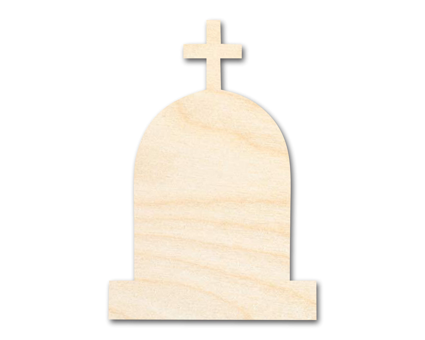 Unfinished Wood Cross Tombstone Shape - Craft - up to 46"