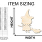 Unfinished Wood Good Witch Shape - Craft - up to 46"
