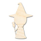 Unfinished Wood Cute Witch Shape - Craft - up to 46"