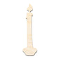 Unfinished Wood Candlestick Shape - Craft - up to 46"