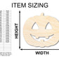 Unfinished Wood Happy Pumpkin Shape - Craft - up to 46"
