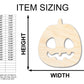 Unfinished Wood Carved Pumpkin Shape - Craft - up to 46"