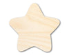 Unfinished Wood Marshmallow Star Shape - Craft - up to 46"