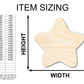 Unfinished Wood Marshmallow Star Shape - Craft - up to 46"