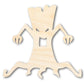 Unfinished Wood Scary Tree Shape - Craft - up to 46"